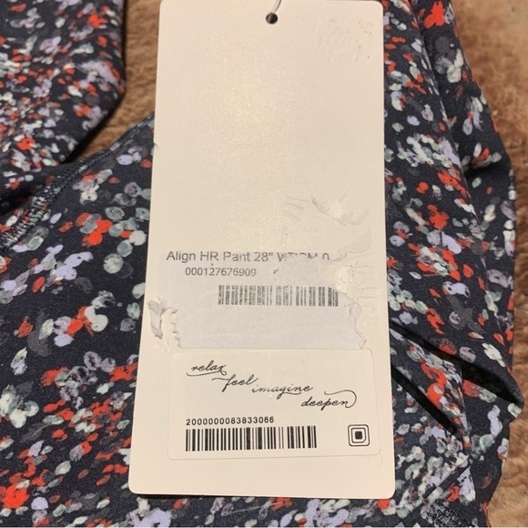 Lululemon Align High Rise Pant 28" Water Blossom Multi - Picture 7 of 8